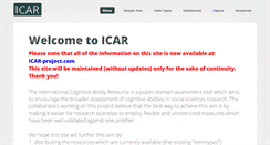 Desktop Screenshot of icar-project.org