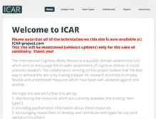 Tablet Screenshot of icar-project.org